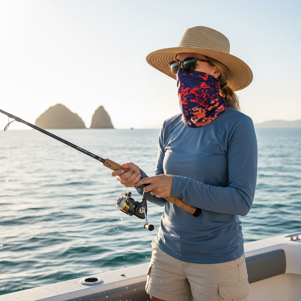 Camo 50+ Neck Buff | Mid Length