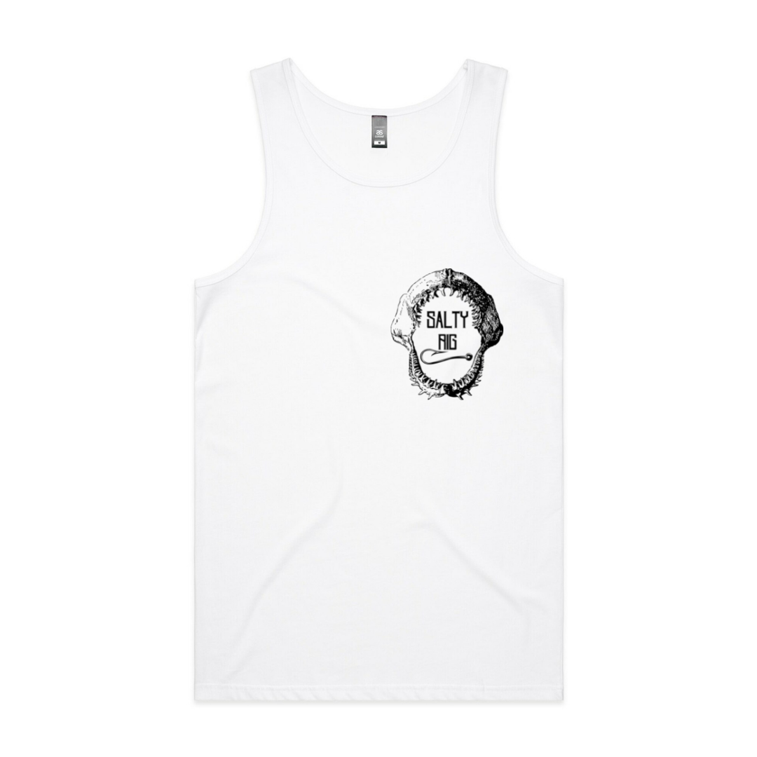 On The Bite Series Singlet | White