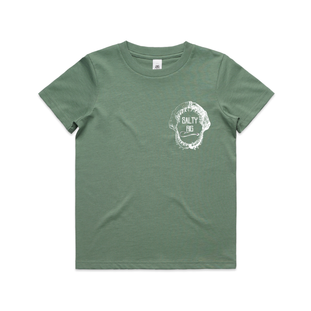 Kids On The Bite Series Tee | Sage