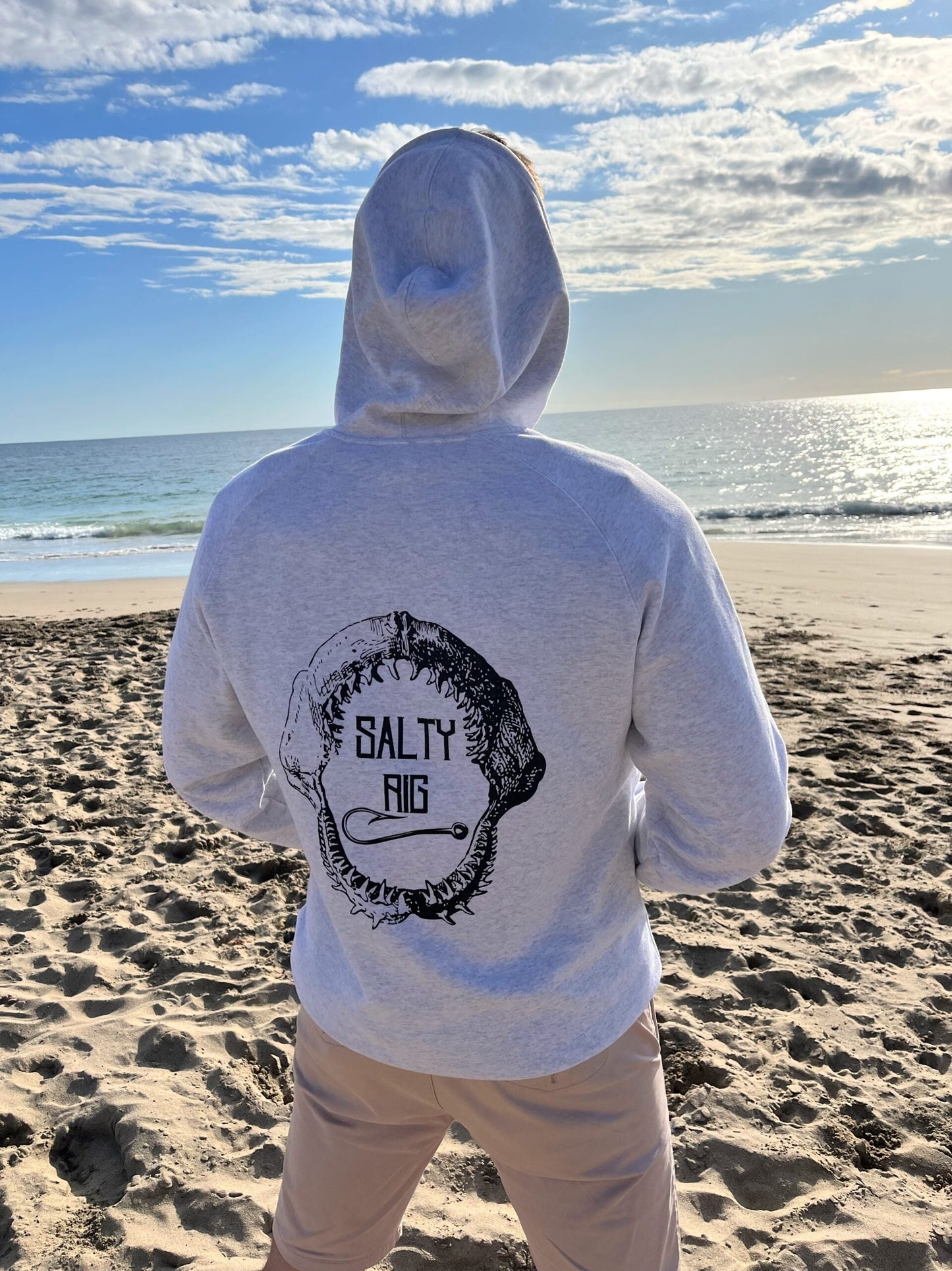 On The Bite Series Hoodie | White Marle
