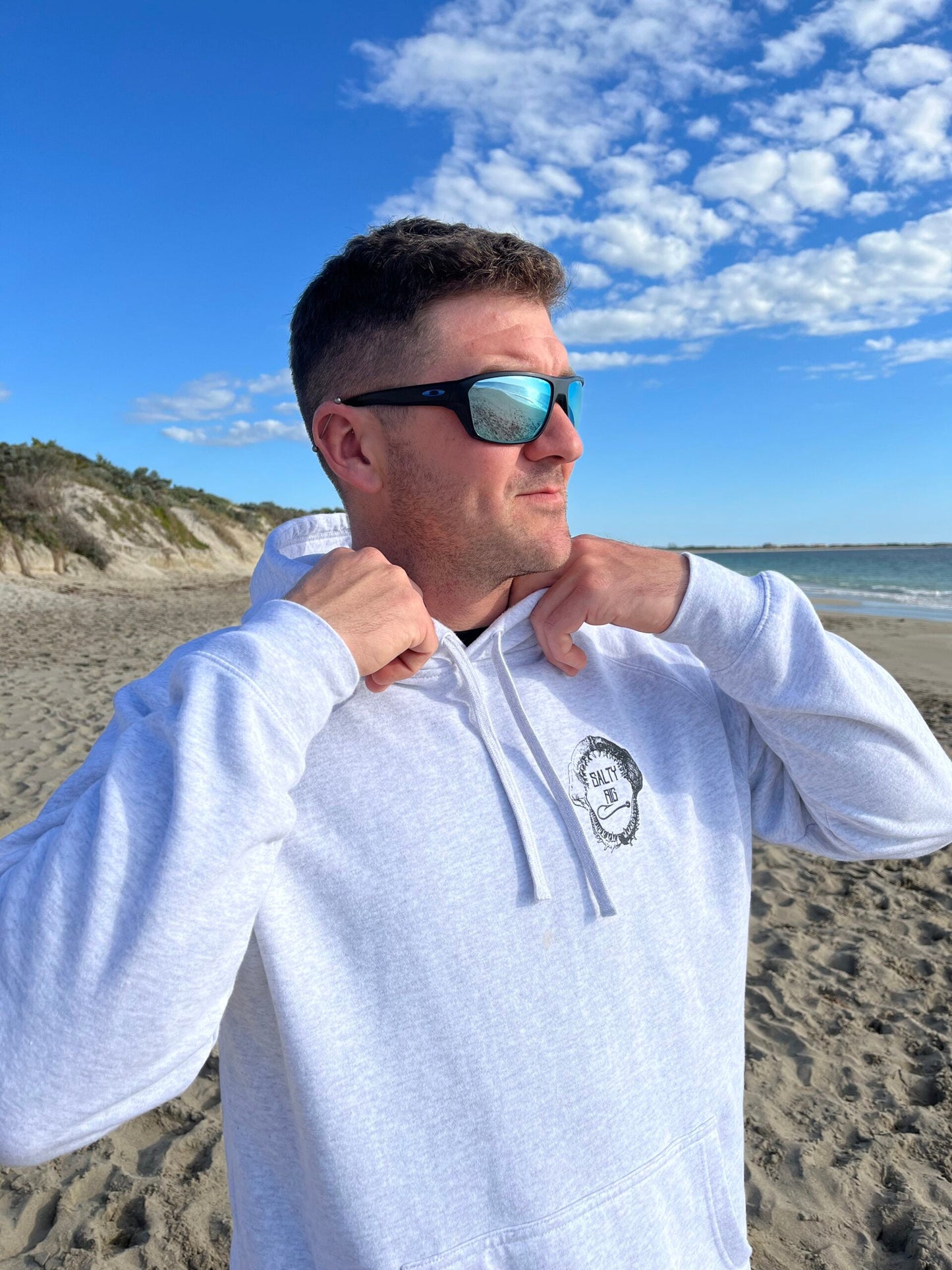 On The Bite Series Hoodie | White Marle