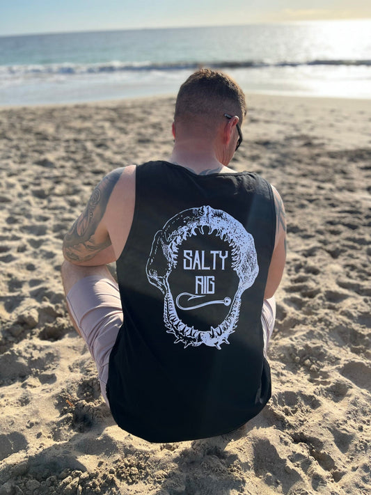 On The Bite Series Singlet | Black