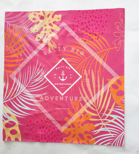 Pink Oasis 50+ Neck Buff | Mid Length