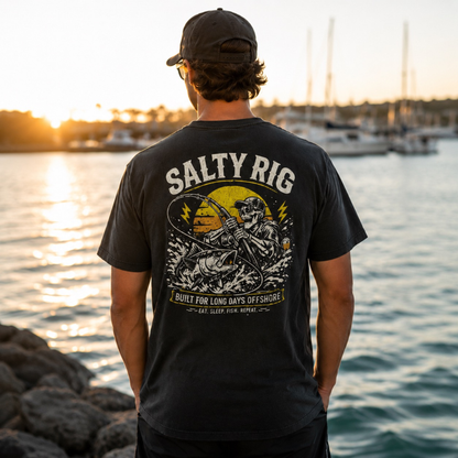 Unisex Offshore Reaper Tee| Dark Grey
