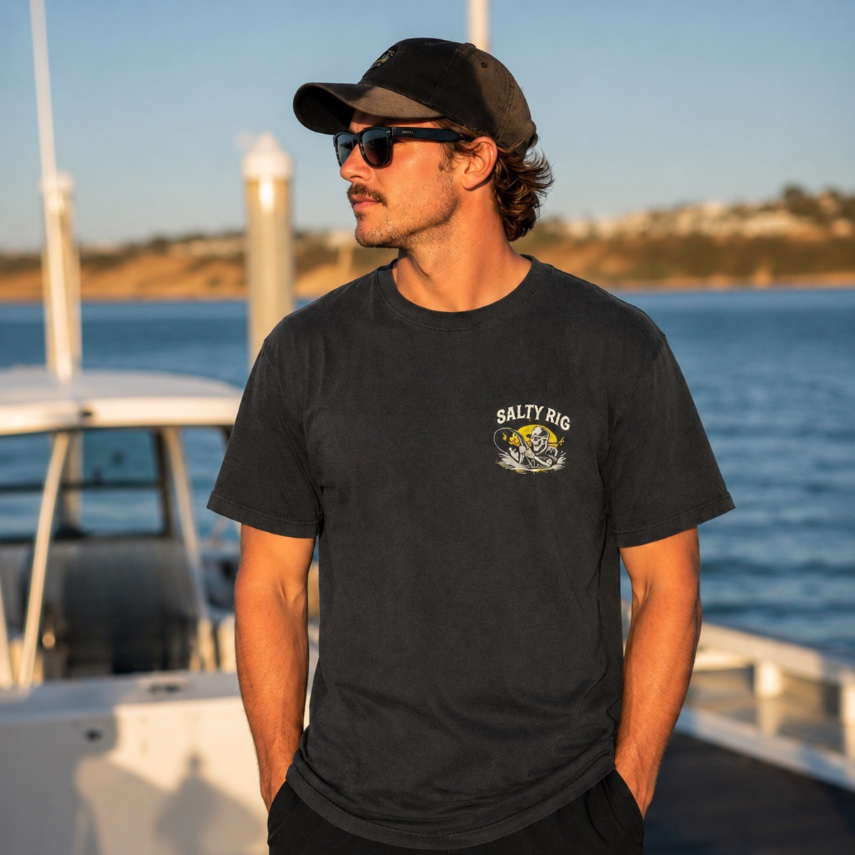 Unisex Offshore Reaper Tee| Dark Grey