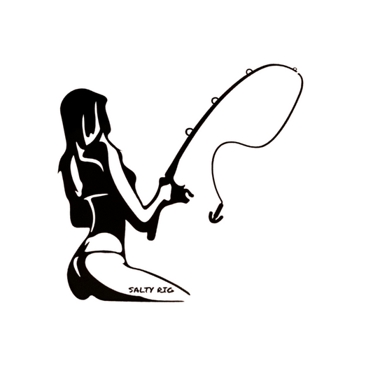 Salty Rig Vinyl Cut Sticker | Black