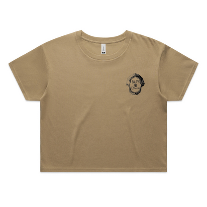Women's On The Bite Series Crop Tee | Sand