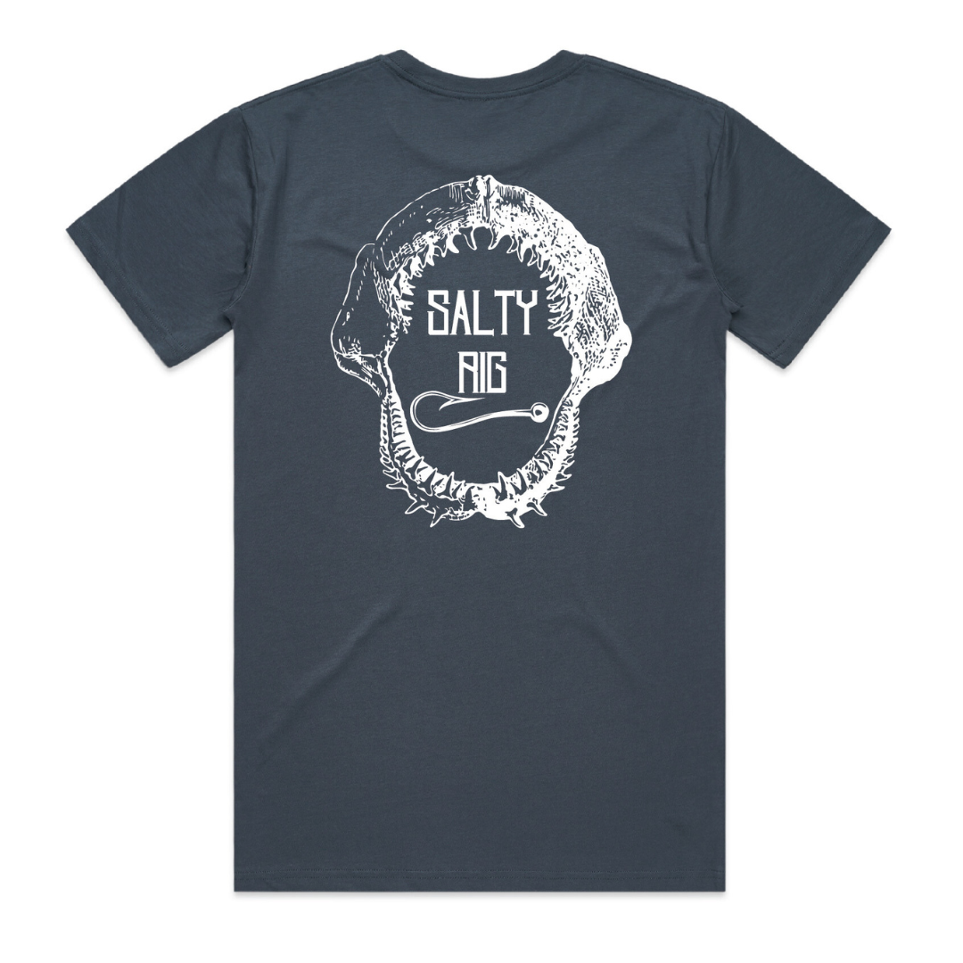 On The Bite Series Tee | Petrol Blue